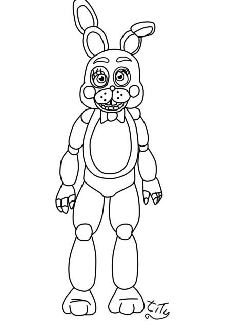 Featured image of post Five Nights At Freddy&#039;s Coloring Pages Bonnie