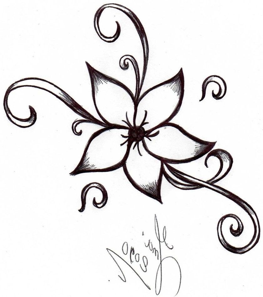 Featured image of post Simple Drawings Of Flowers